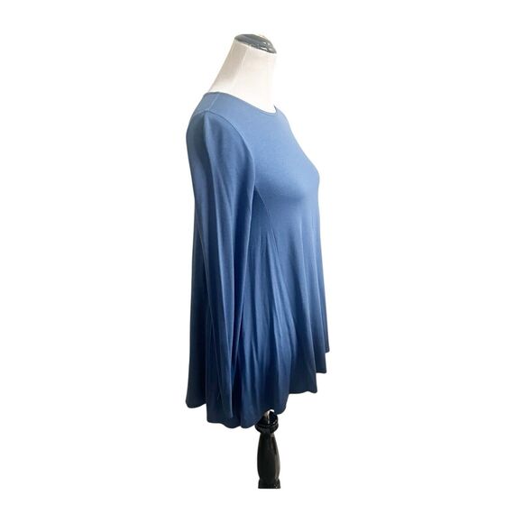 Women’s Eileen Fisher Viscose Jersey Ballet Neck Tunic Blue Bird,SZ PP/PTP XS - Picture 2 of 13